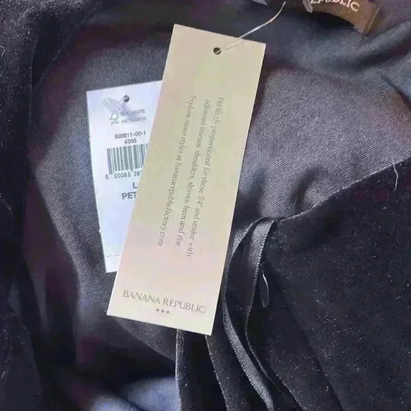 BANANA REPUBLIC NWT BLACK VELVET ONE SHOULDER MAXI JUMPSUIT Petite Large - Picture 13 of 14